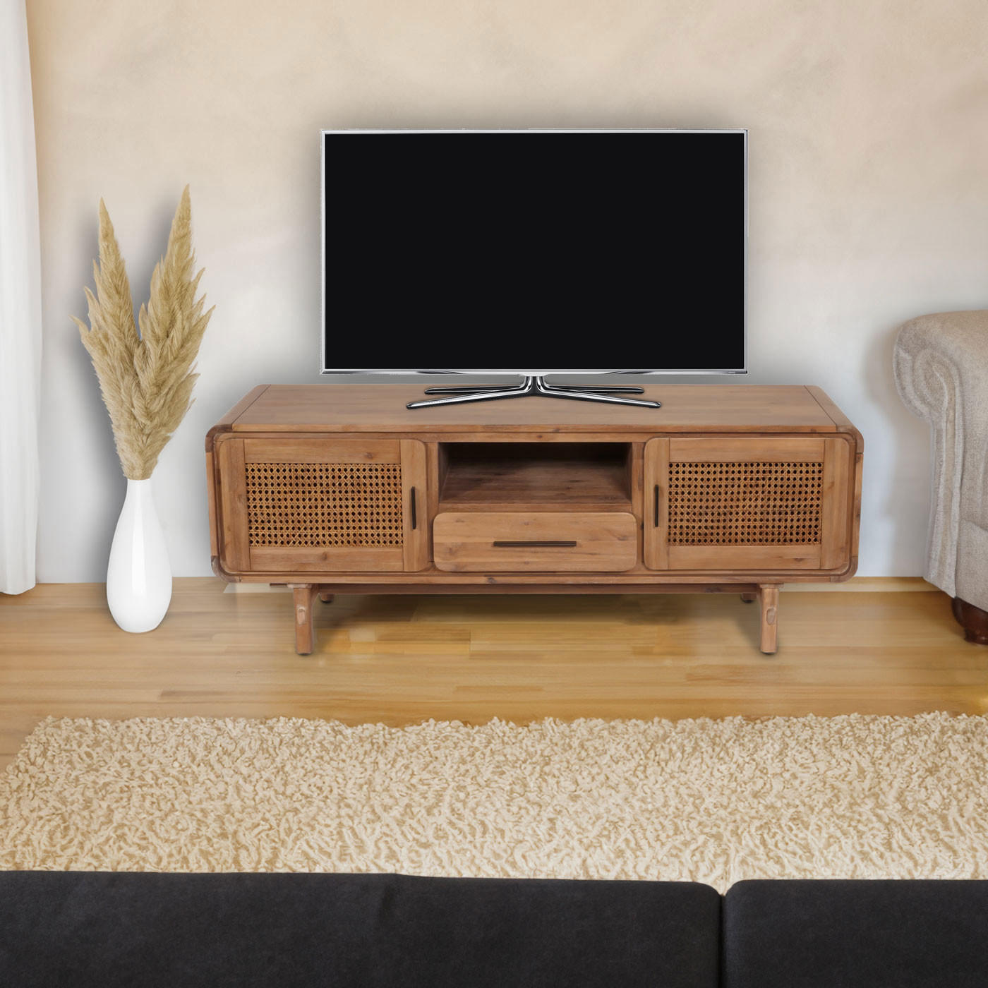 TV-RACK Braun - Braun, Holz (160/60/45cm) - MCW