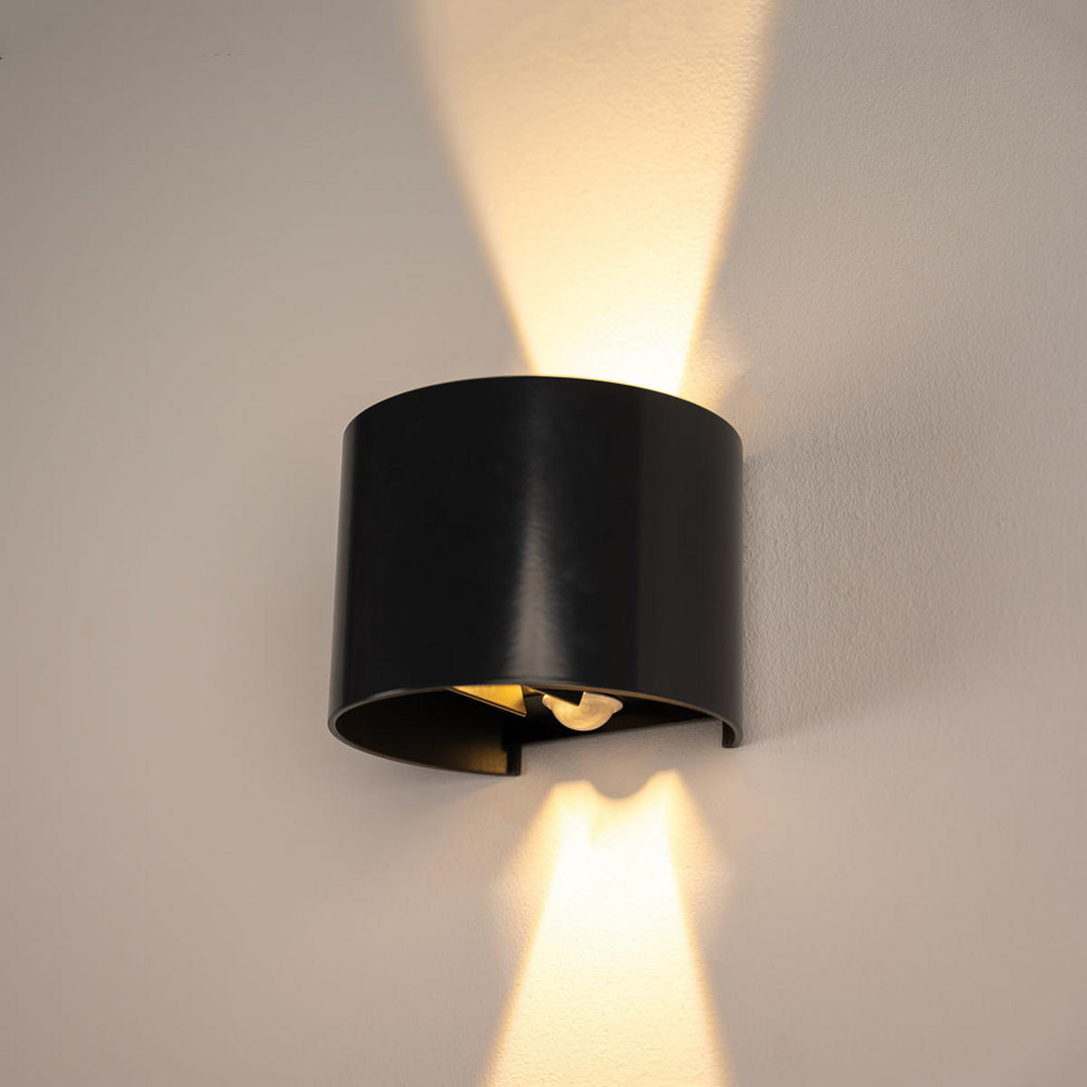 LED-WANDLAMPE Ixa mit Sensor Blattgold Quadratisch - Goldfarben, Metall (10/10/10cm) - s.luce
