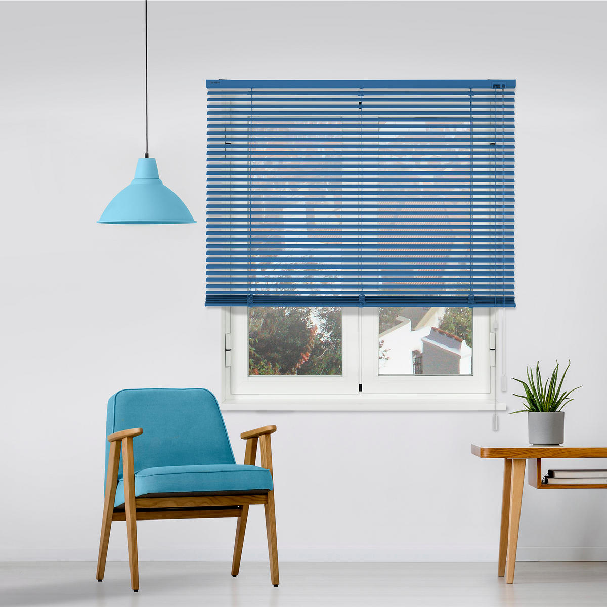 ALUMINIUMJALOUSIE 25mm Blau 120 X 175 cm - Blau, Textil (120/175cm) - VIEWTEX