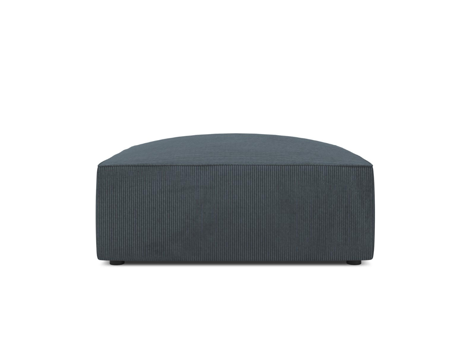 POUF Ruby aus Cord blau - Blau, Textil (93/40/93cm) - Micadoni