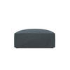 POUF Ruby aus Cord blau - Blau, Textil (93/40/93cm) - Micadoni
