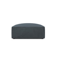 POUF Ruby aus Cord blau - Blau, Textil (93/40/93cm) - Micadoni