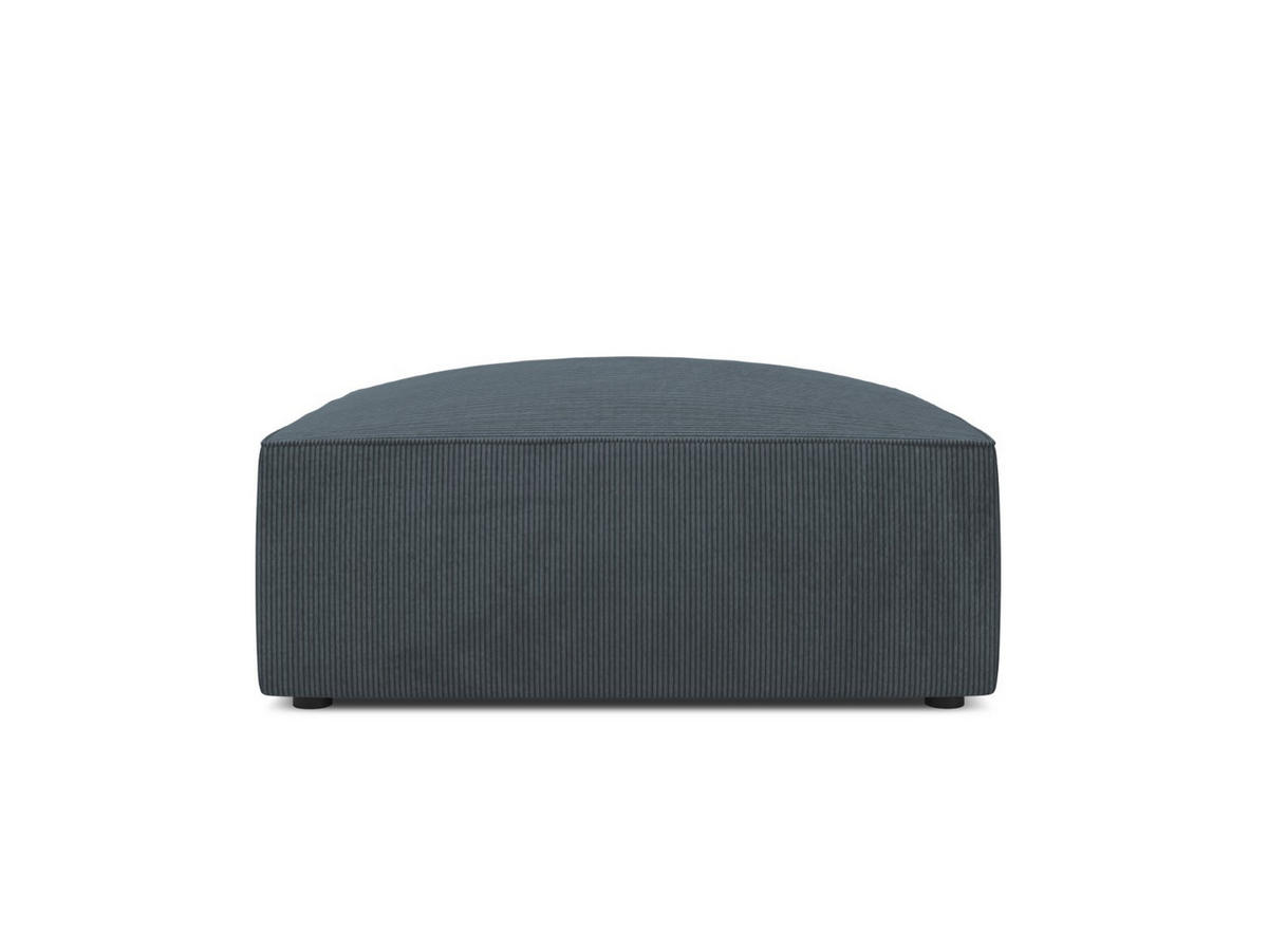 POUF Ruby aus Cord blau - Blau, Textil (93/40/93cm) - Micadoni