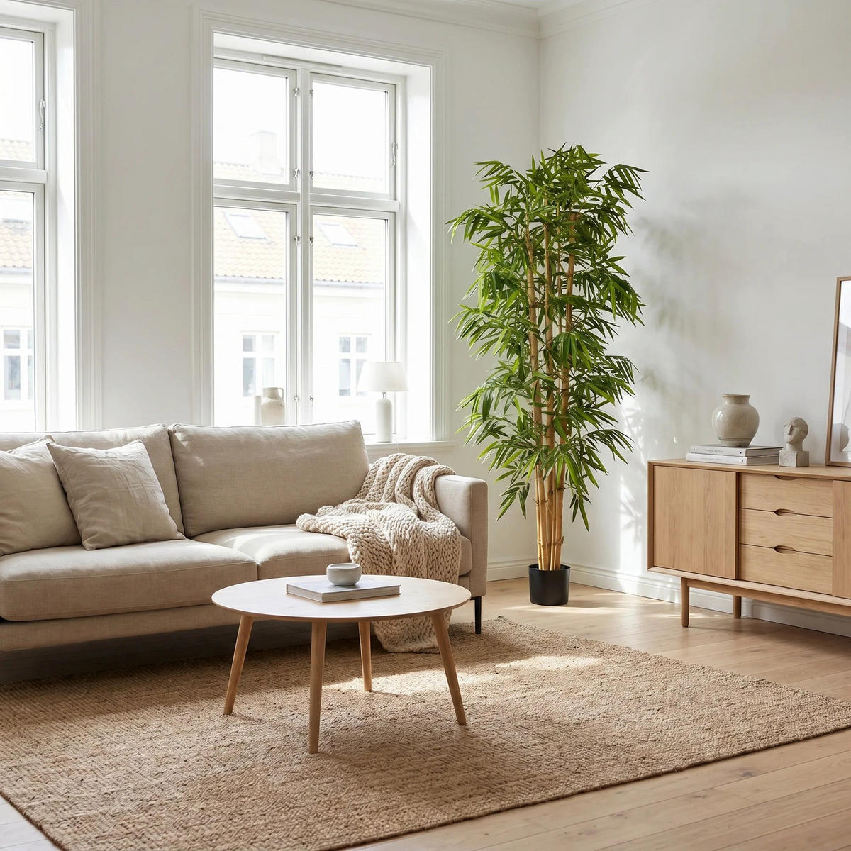 KUNSTBAUM Künstlicher Bambus – Kenai 180 cm - Grün, Kunststoff (180cm) - aplanta