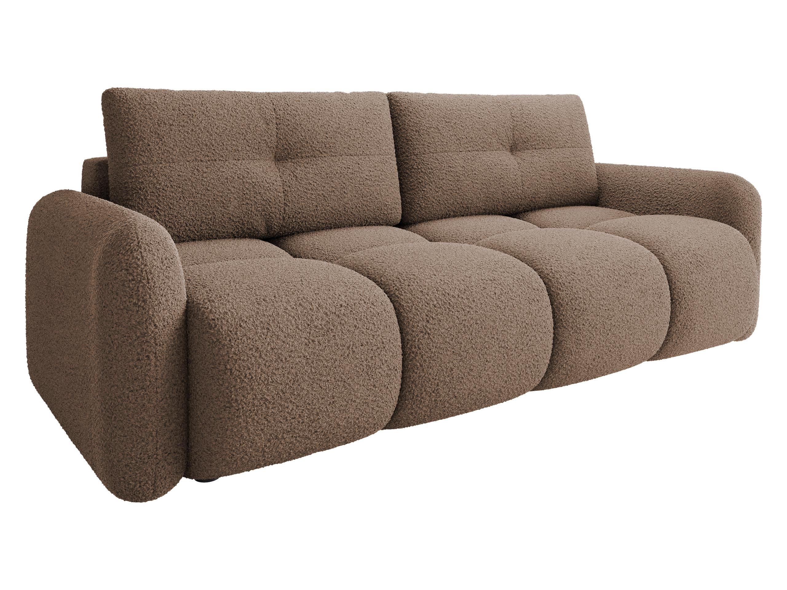 SCHLAFSOFA Sandy - Schwarz/Braun, Holz/Kunststoff (232/94/121cm) - MIRJAN24