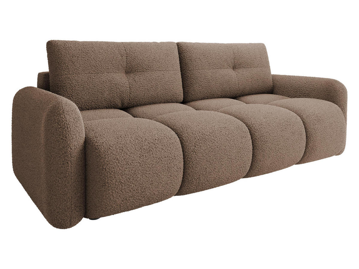 SCHLAFSOFA Sandy - Schwarz/Braun, Holz/Kunststoff (232/94/121cm) - MIRJAN24