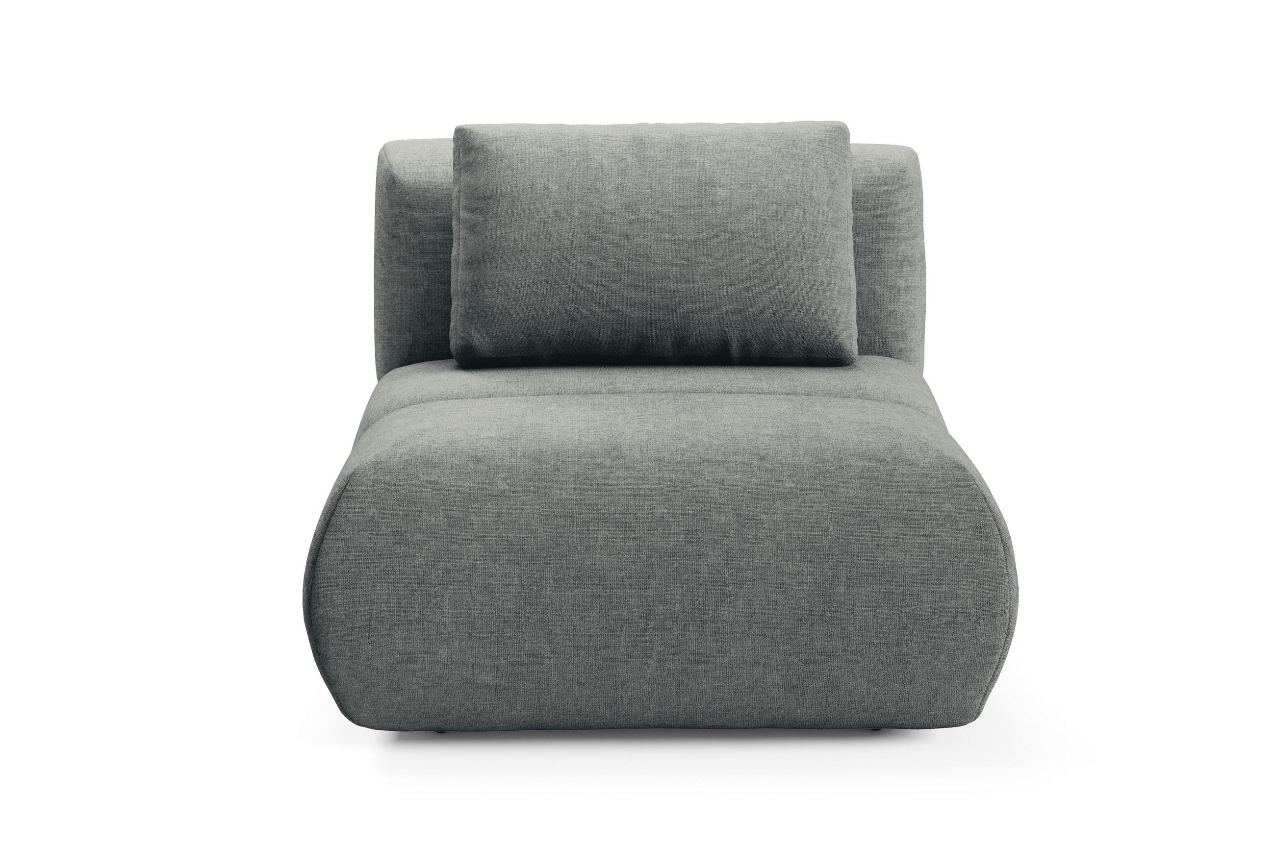 SESSEL ATOMO, Modern Polstersessel Loungesessel, Chenille-Stoff Grau - Grau, Holz/Metall (98/82/134cm) - MASSENO