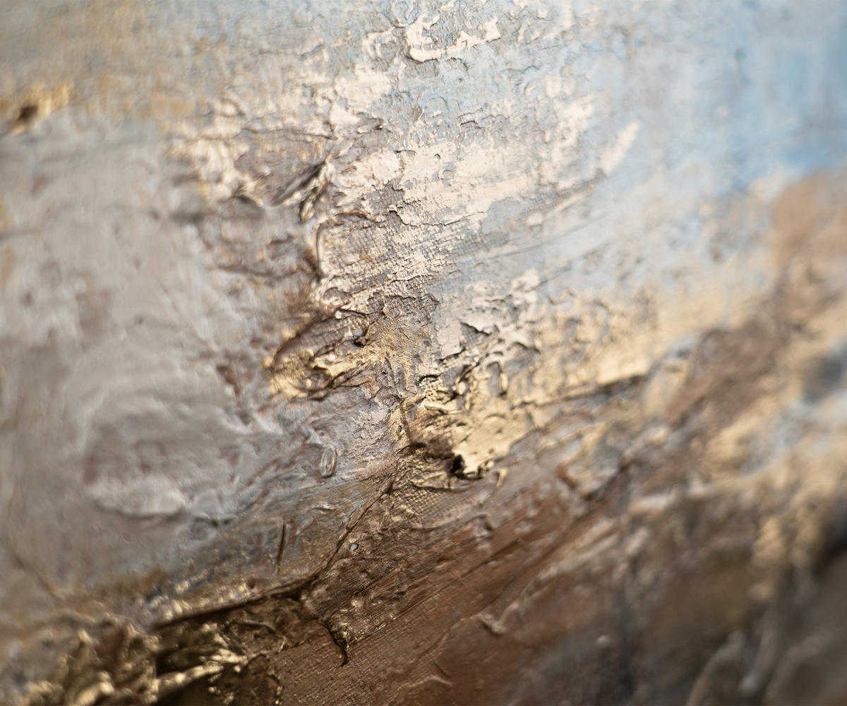 GEMÄLDE Glanz und Eleganz Schattenfugenrahmen Beige 140x100 cm - Beige, Holz (140/100cm) - YS-art gallery
