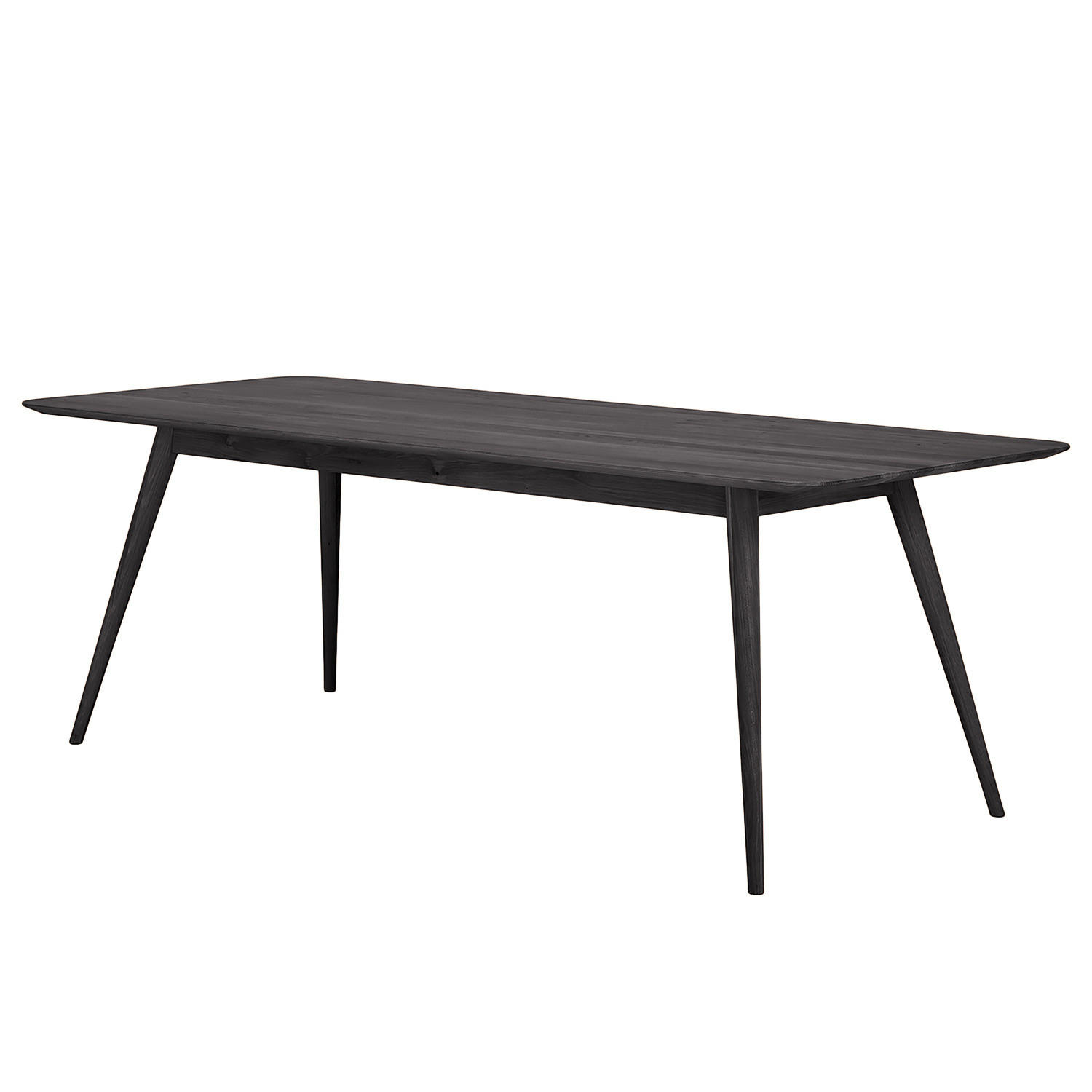 MASSIVER ESSTISCH - Massivholz - Eschefarben, Holz (90/220/75cm) - home24