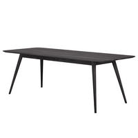 MASSIVER ESSTISCH - Massivholz - Eschefarben, Holz (90/220/75cm) - home24