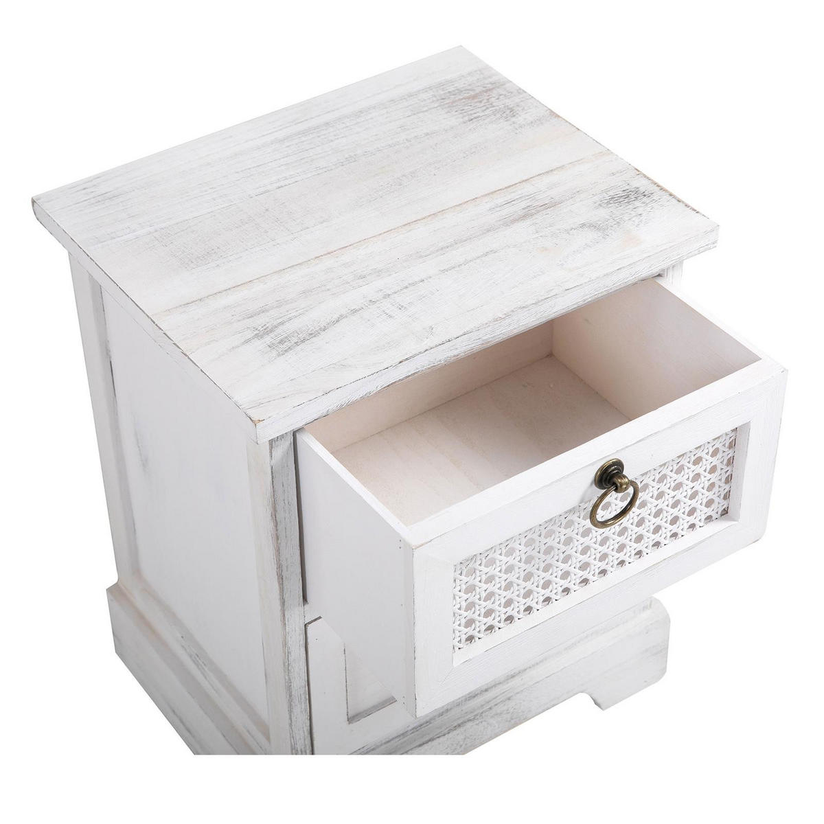 NACHTTISCH IRMA - Weiß, Holz (35/43/29cm) - CARO-Möbel