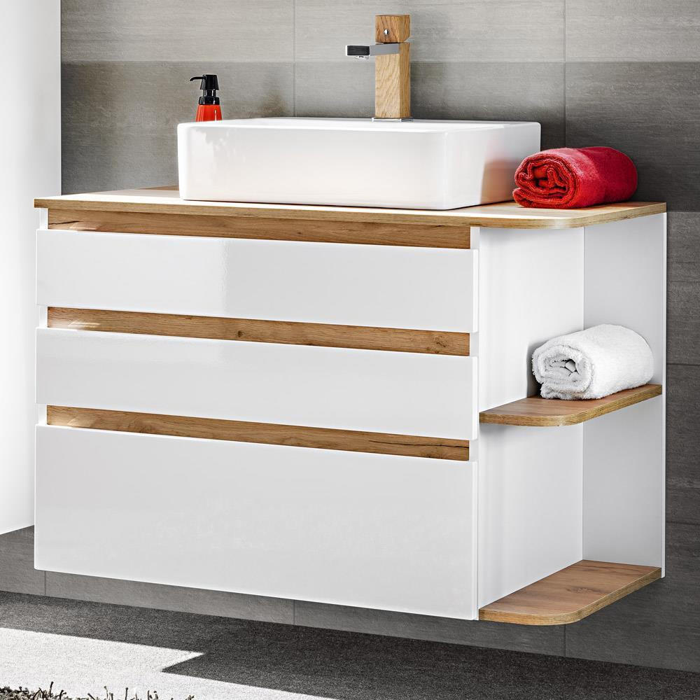 WASCHTISCH Campos-56 - Weiß, Holzwerkstoff (94/78/50cm) - Lomado