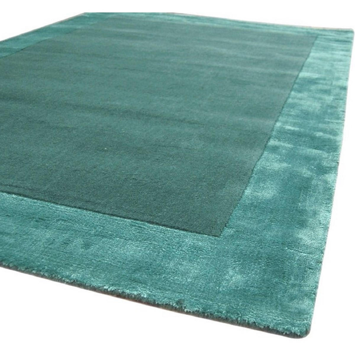 TEPPICH Handgetufteter aus reiner Wolle TOSCA Blau 160 x 230 cm - Blau, Naturmaterialien (160/230cm) - Novatrend