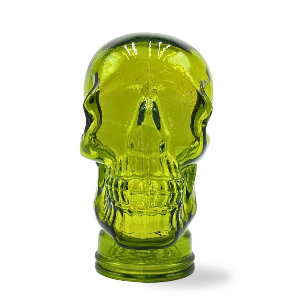 KOPFHÖRERSTÄNDER TOTENKOPF Glas T02 limette - Limette, Glas (19/26/19cm) - DESIGN DELIGHTS