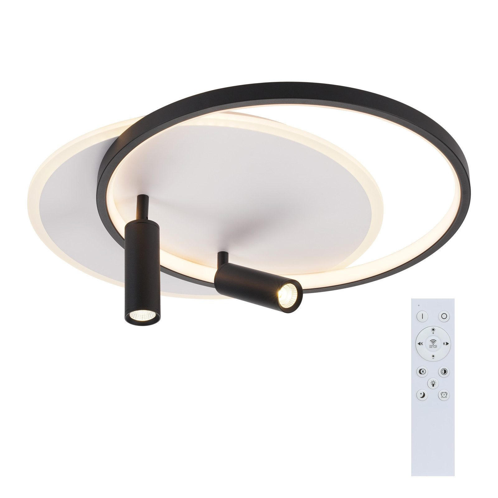 LED-DECKENLEUCHTE Macdougall 42/50/13cm - Weiß, Metall (50/42/13cm) - Nettlife