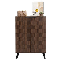 SCHUHSCHRANK aus Spanplatte 80 x 35,5 x 110cm in Naturfarben mit Soft-Close - Naturfarben, Holzwerkstoff (80/110/35.5cm) - Modfu