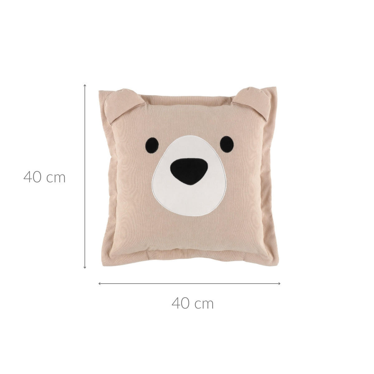 KISSEN Kinderzimmer 40/40 cm - Beige, Textil (40/15cm)
