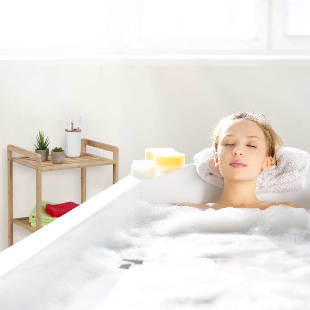 BAMBUSREGAL - Hellbraun, Holz (40/70/30cm) - Relaxdays