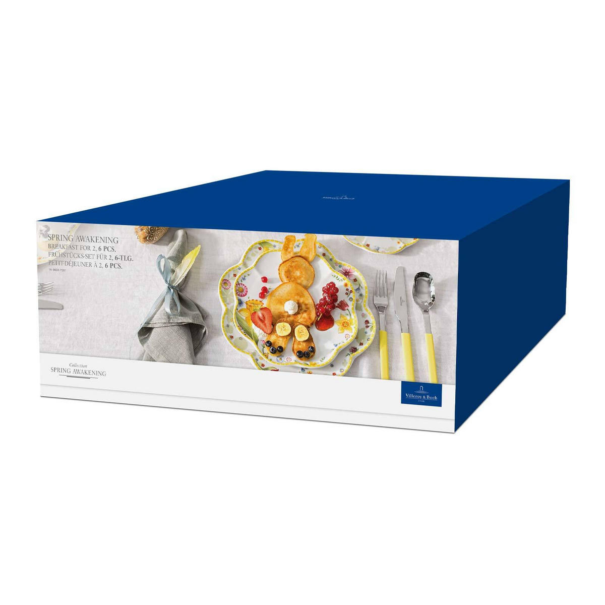 FRÜHSTÜCKS-SET Spring Awakening bunt - Multicolor, Keramik (25.5/15/35.5cm) - Villeroy & Boch