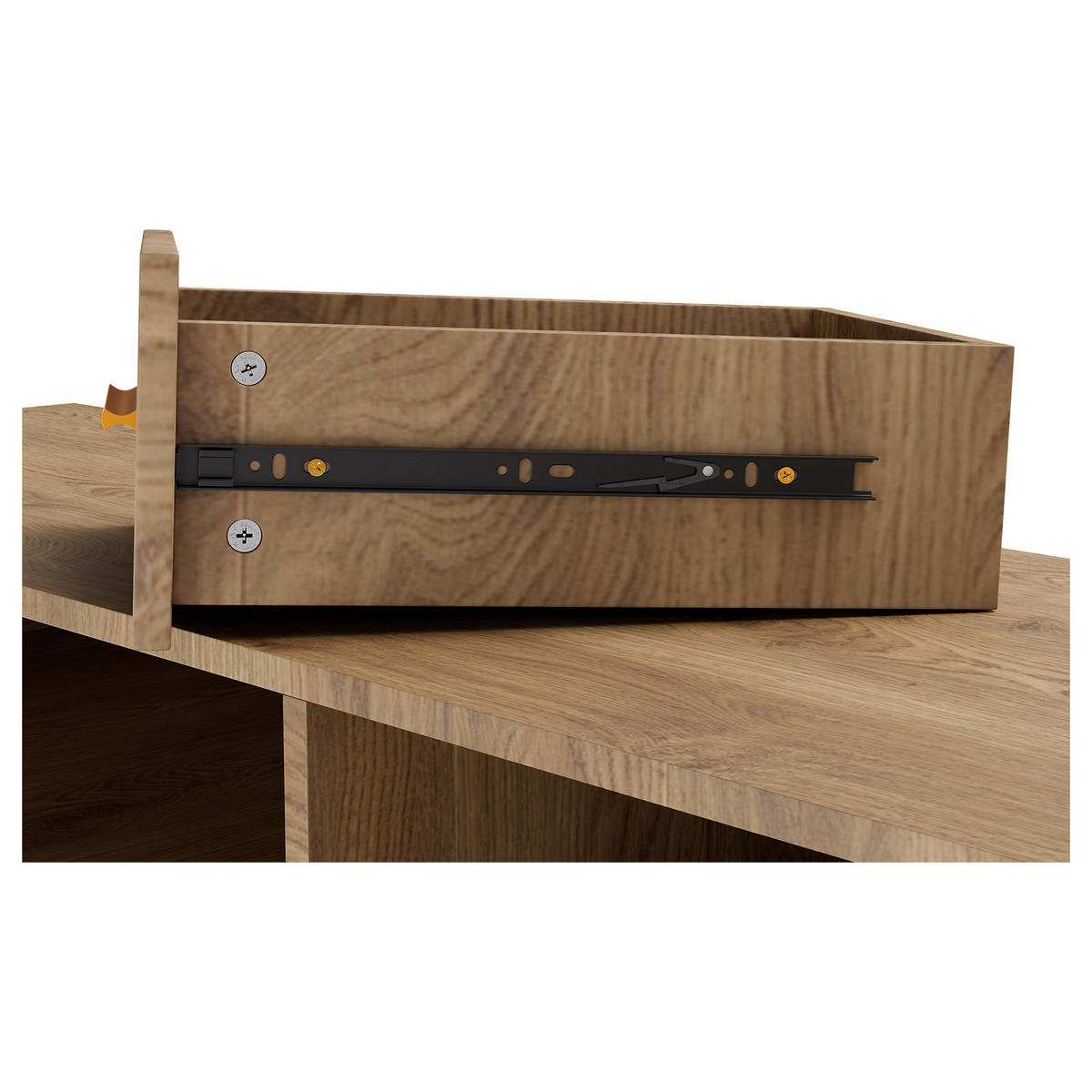 SIDEBOARD in 160/81/40cm - Walnussfarben, Holzwerkstoff/Metall (160/81/40cm) - HOMAVO