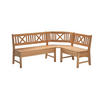 ECKBANK Deborah 177 x 135 x 87 Massivholz Buche lackiert - Buchefarben, Holz (177/135cm) - 58aufmkessel
