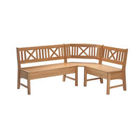 ECKBANK Deborah 204 x 135 x 87 Massivholz Buche lackiert - Buchefarben, Holz (204/135cm) - 58aufmkessel