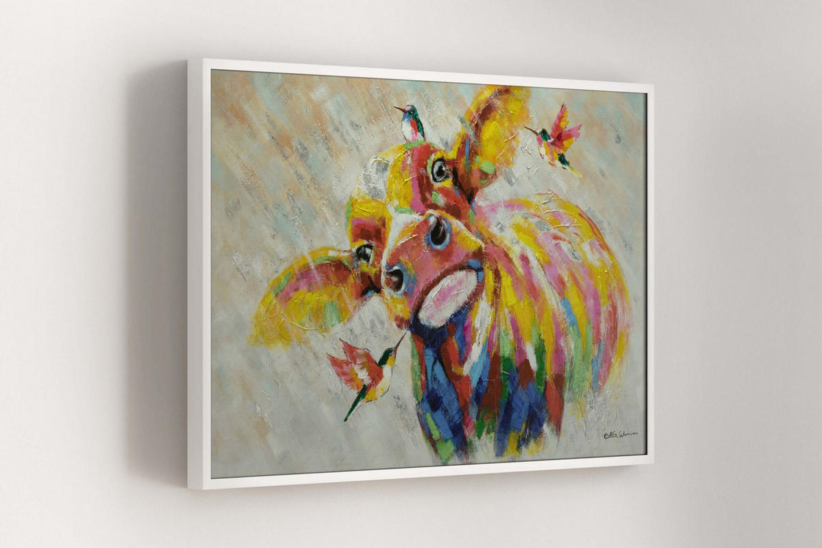 ÖLGEMÄLDE 120/80 cm - Multicolor, Holz/Textil (120/80cm) - KUNSTLOFT