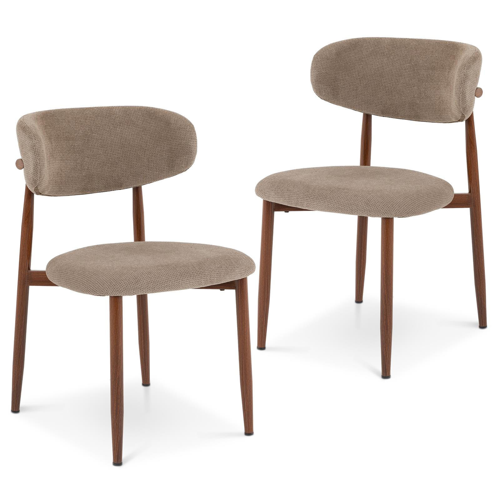 ESSZIMMERSTUHL ACOSTA 2er-Set beige - Beige, Textil (49/79/48cm) - IDIMEX