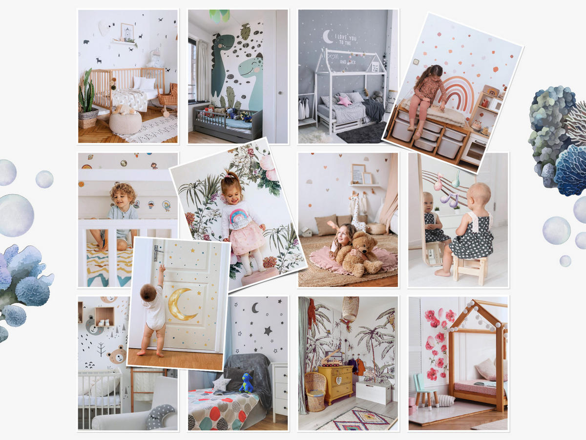 WANDAUFKLEBER 80x144cm - Hasenland - Multicolor, Kunststoff (80/144/0.1cm) - Wallfluent