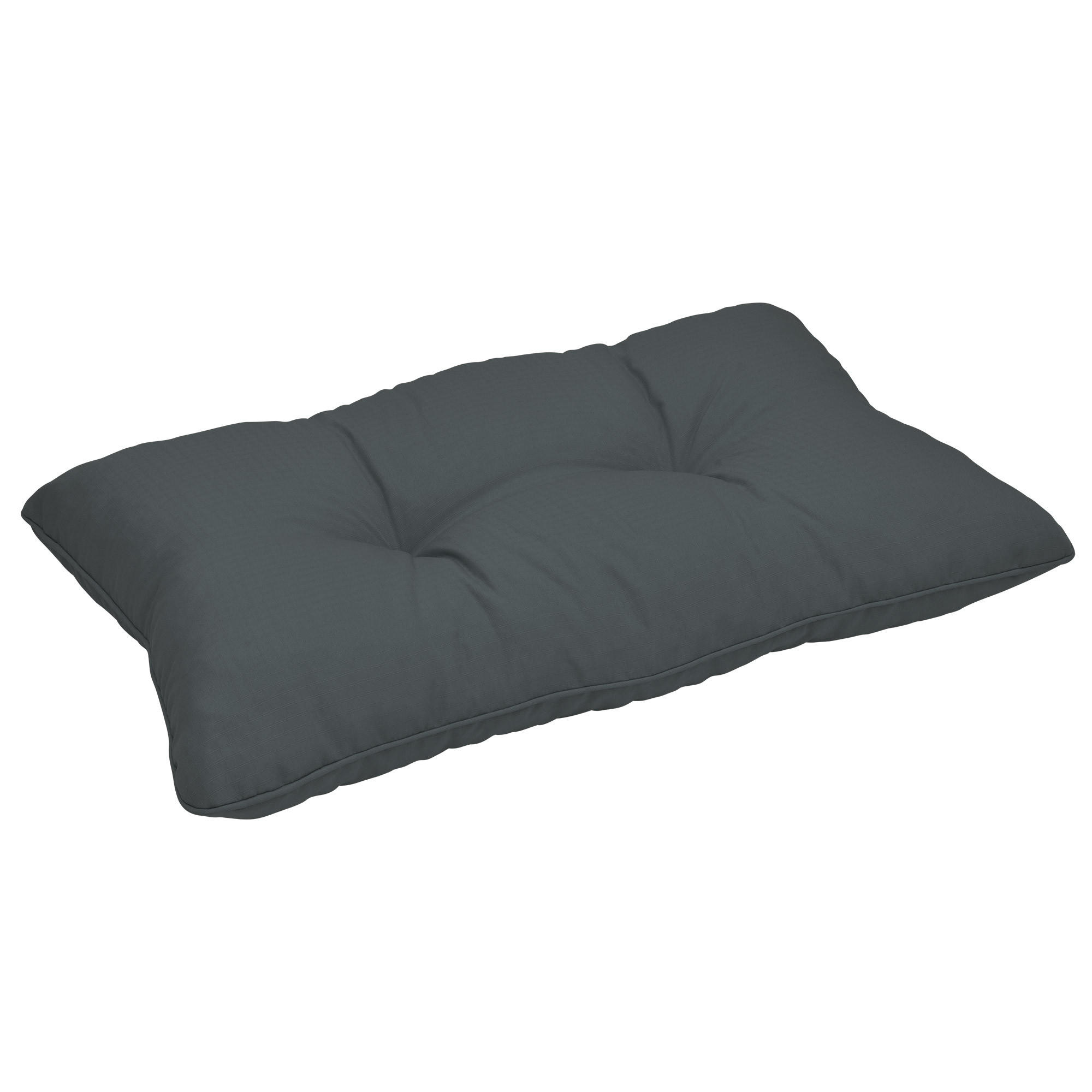 LOUNGEKISSEN Xluna Rücken 60/40/12 cm Graphitgrau - Grau, Textil (60/40/12cm) - Beautissu 
