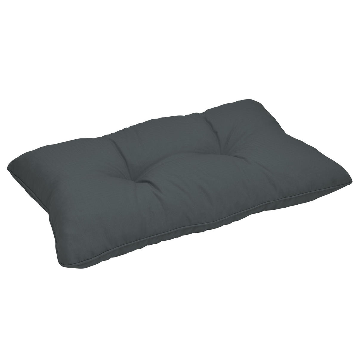 LOUNGEKISSEN Xluna Rücken 60/40/12 cm Graphitgrau - Grau, Textil (60/40/12cm) - Beautissu 