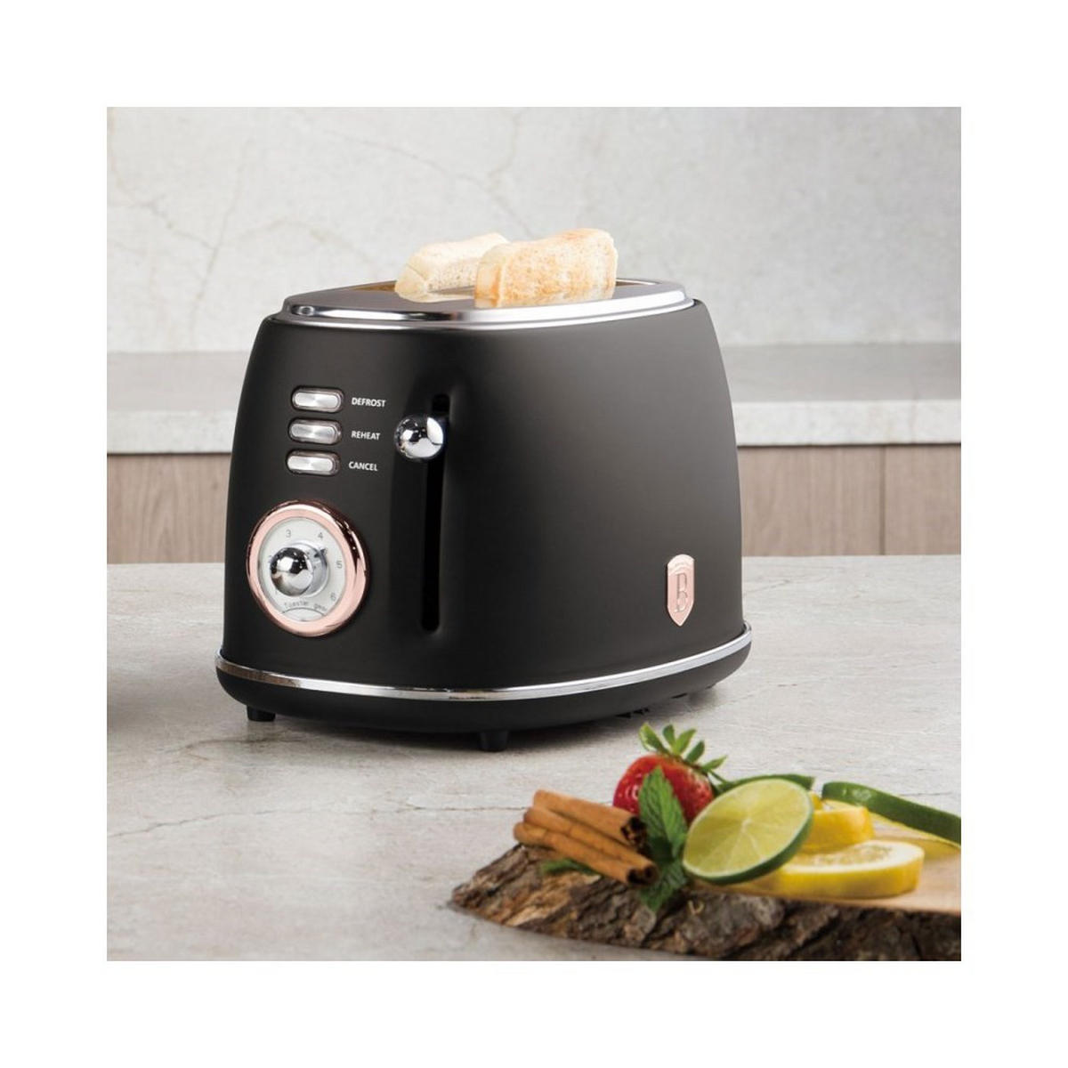 TOASTER Schwarz 30/15/20 cm BH9517 - Schwarz, Kunststoff (15/20/30cm) - Berlinger Haus