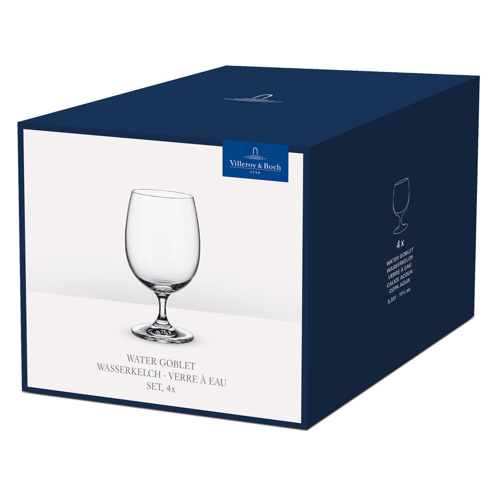 WASSERKELCHE La Divina transparent 330 ml 16er Set - Transparent, Glas (0.33L) - Villeroy & Boch