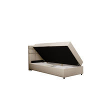 BOXBETT Reve 100 x 200 cm mit Bettkasten und Lattenrost ohne matratze - beige - Beige, Holz (100/200cm) - Panda Möbel