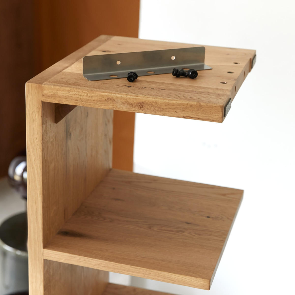 BÜCHERREGAL Easy Natur aus Eiche - Naturfarben, Holz (35/137/30cm) - Tikamoon