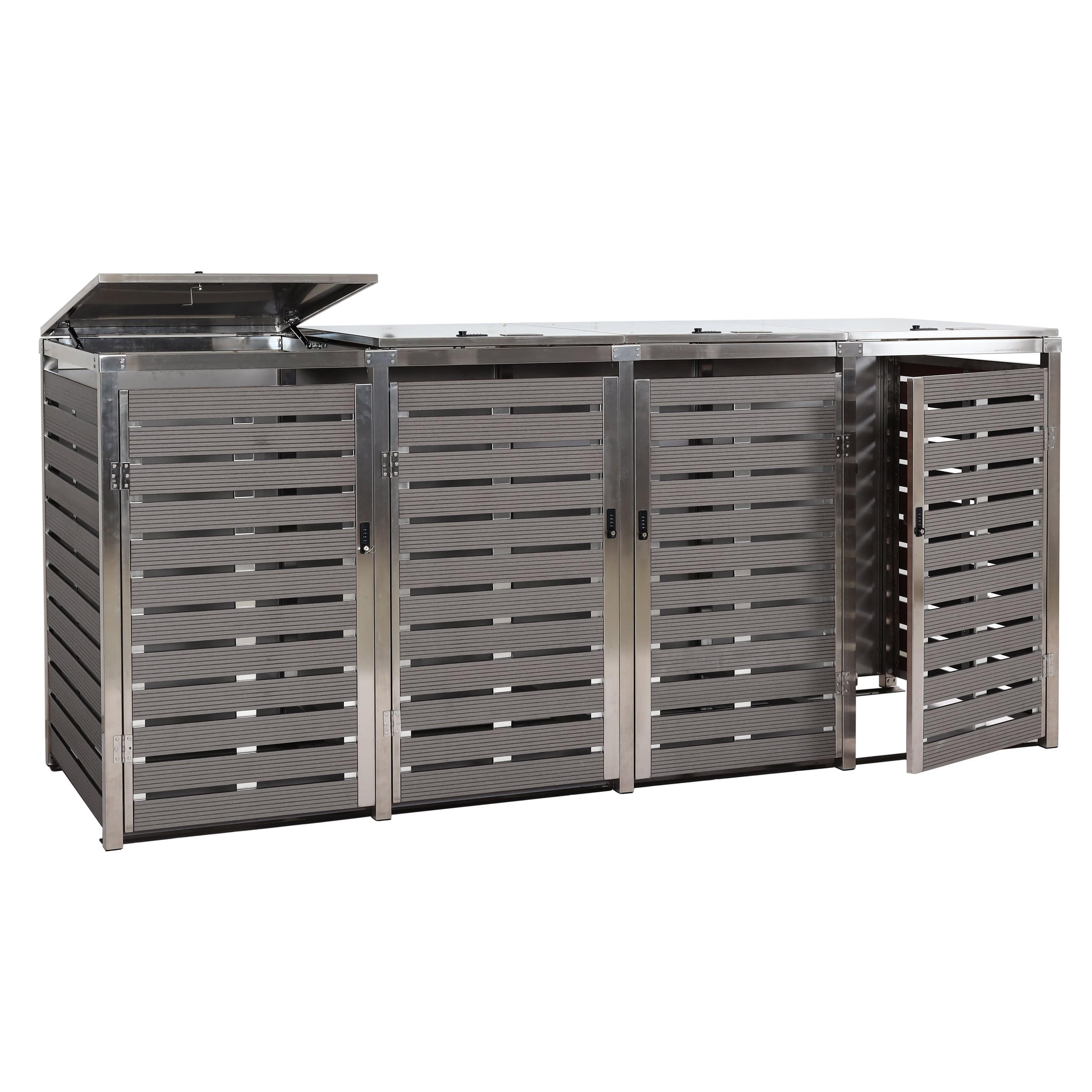 Proregal Mülltonnenbox Anthrazit 264x120x85 cm