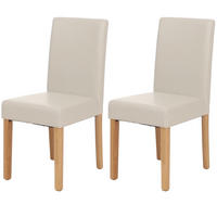 ESSZIMMERSTUHL Weiß 2er-Set - Weiß, Textil (43/90/56cm) - MCW