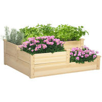 HOCHBEET DE-05347 3-stufig, Tannenholz Natur - Naturfarben, Holz (108/36/88cm) - ComfortXL