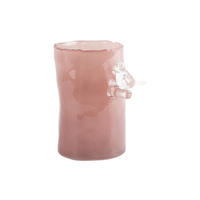 VASE Bird On Branch Small - Rosa - 15 cm - Pink, Glas (9.5/15cm) - Present Time