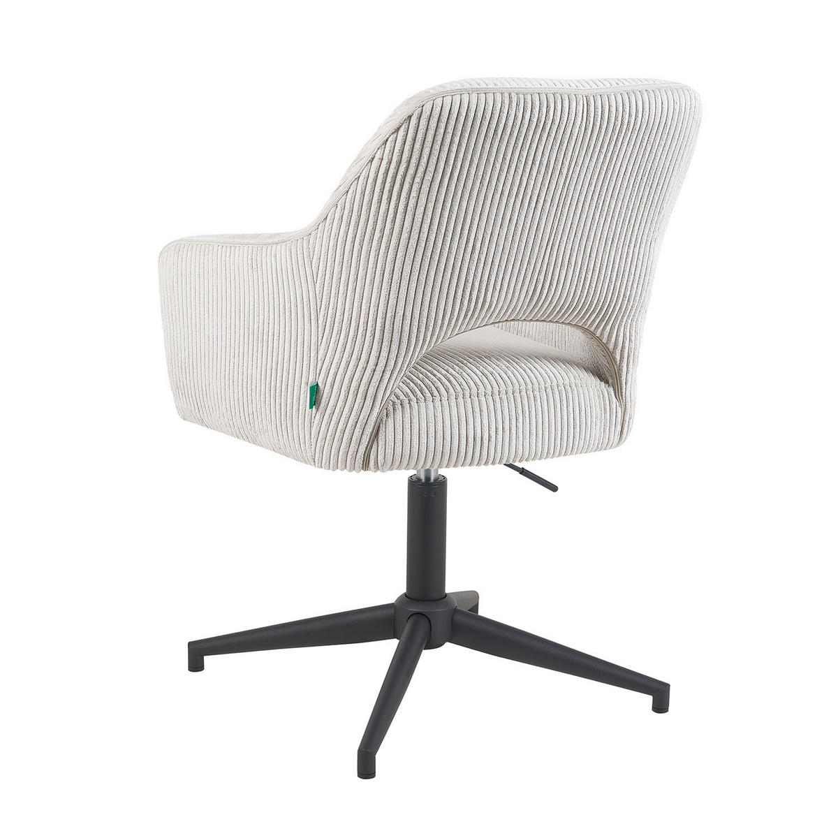 BÜROSTUHL Mika-Bryn - Hellgrau/Schwarz, Textil/Metall (60/84/65cm) - DUBI Möbel
