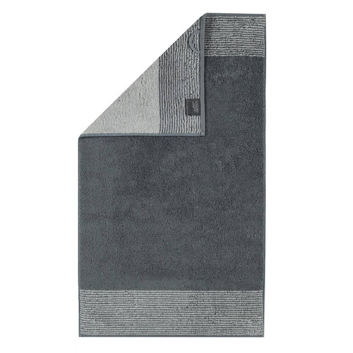HANDTUCH Unisex Luxury Home C Two-Tone Grau Baumwolle 10er Pack - Schieferfarben, Naturmaterialien (50/100cm) - Cawoe