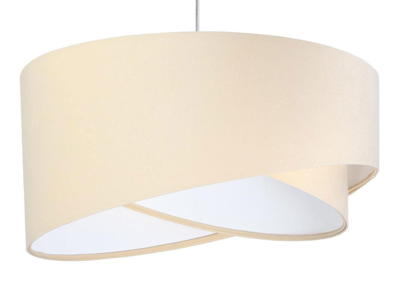HÄNGELEUCHTE Weiß 50/23 cm - Beige/Weiß, Kunststoff (50/1.3/23cm) - ONZENO