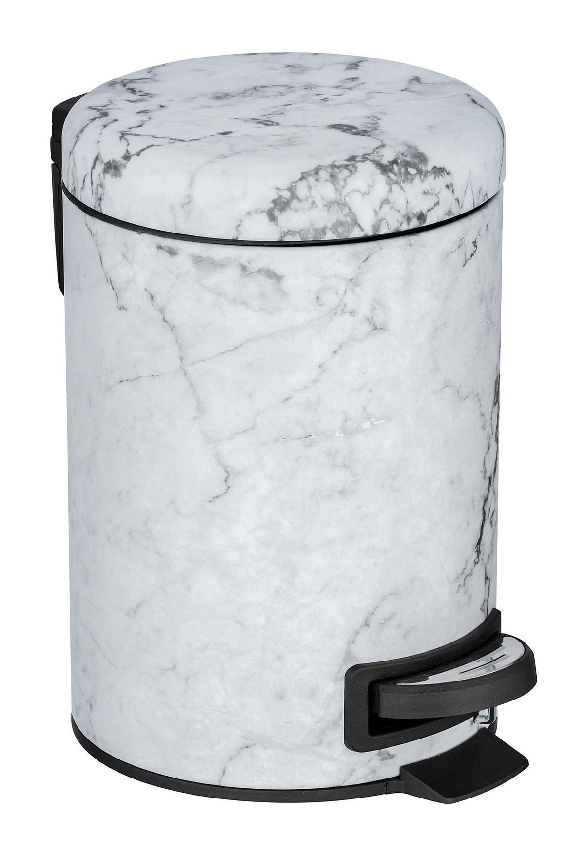 BADKORB 3 Liter Onyx 22,5/17/25 cm - Grau, Metall (17/25/22.5cm) - Wenko