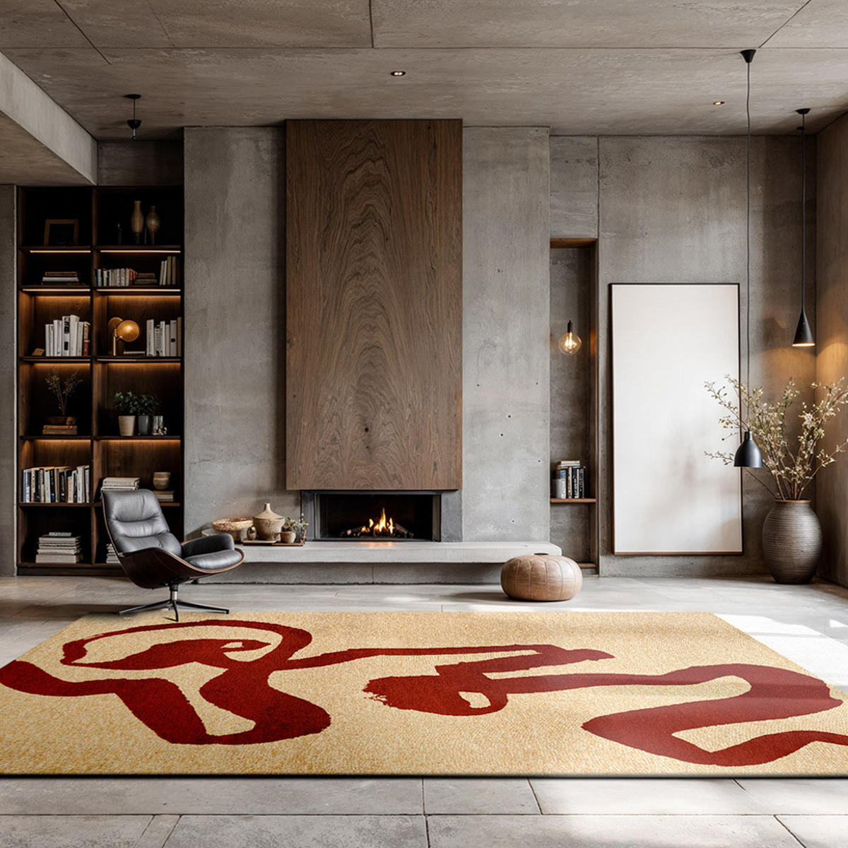 TEPPICH Imperial Red Craft Ribbon 240/340 cm - Rot, Textil (240/340cm) - Louis De Poortere