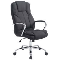 BÜROSTUHL Xavier Two, Stoffbezug Schwarz - Schwarz, Textil/Metall (62/125/70cm) - TPFLiving