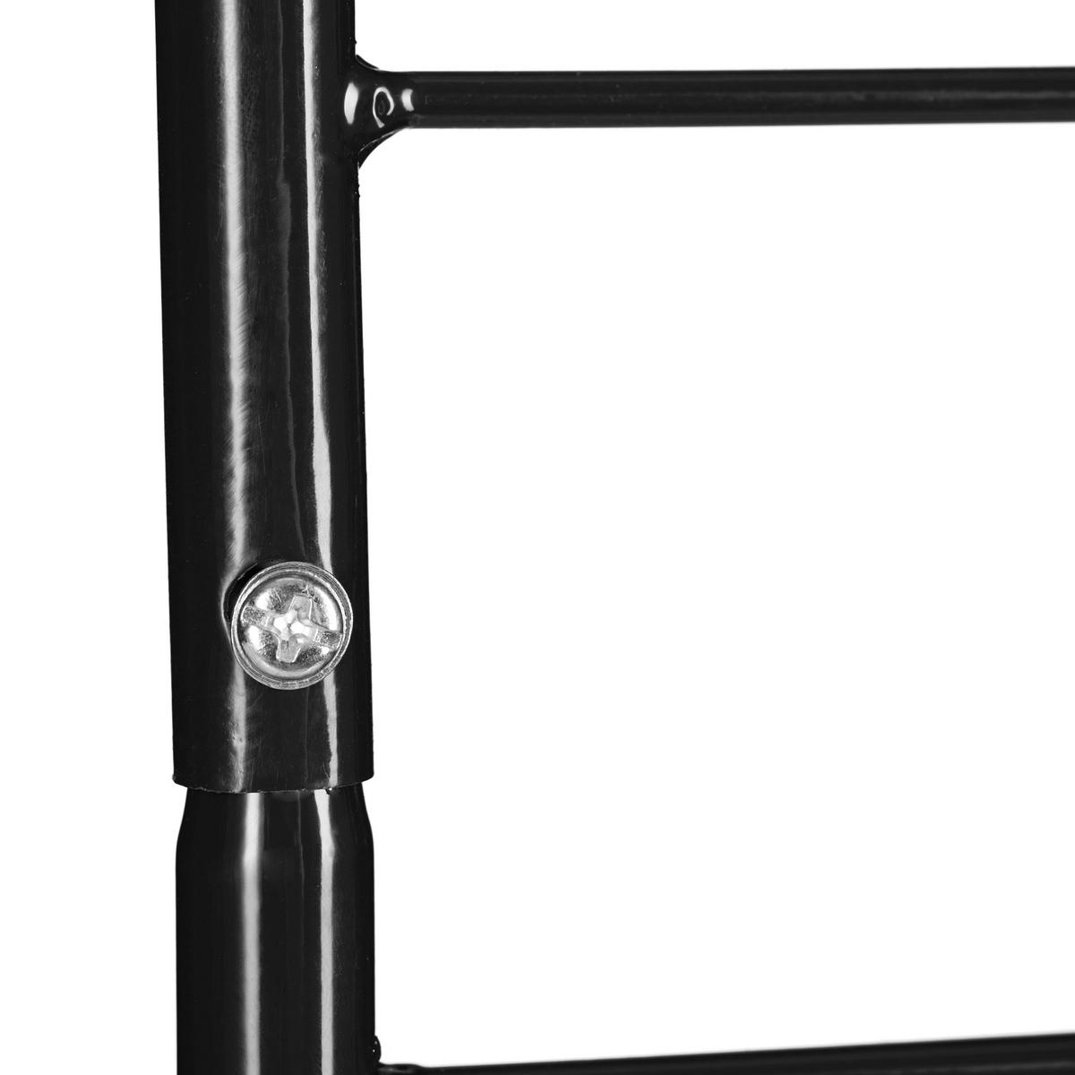 2XRANKGITTER - Schwarz, Metall (51/180/2.5cm) - Relaxdays