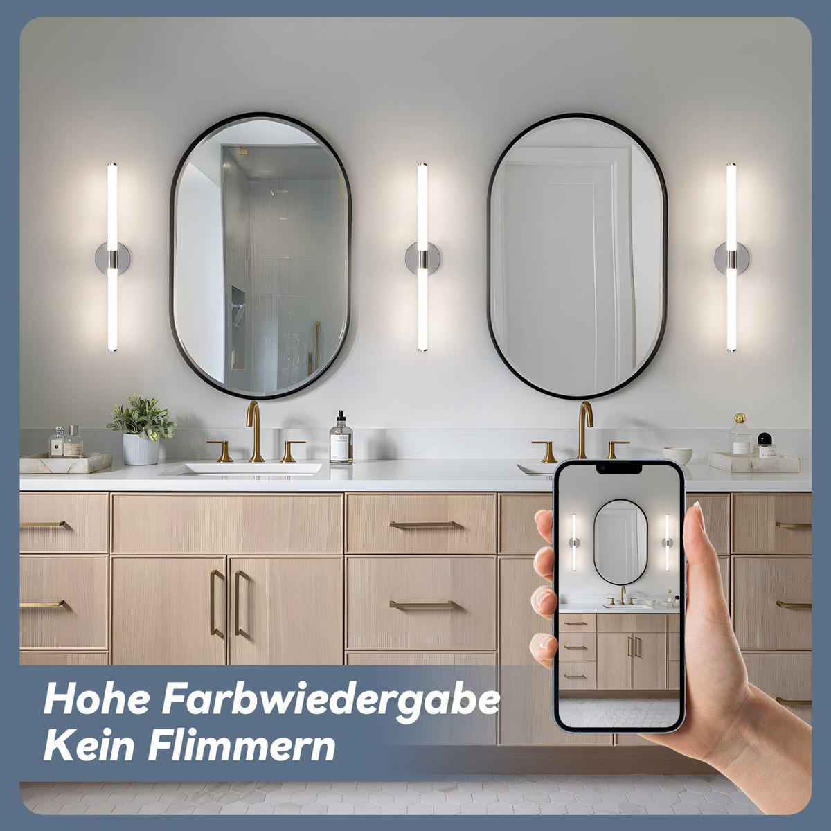 SPIEGELLEUCHTE ALBRUN II 60/12/6.6CM - Silberfarben, Metall (60/12/6.6cm) - Nettlife