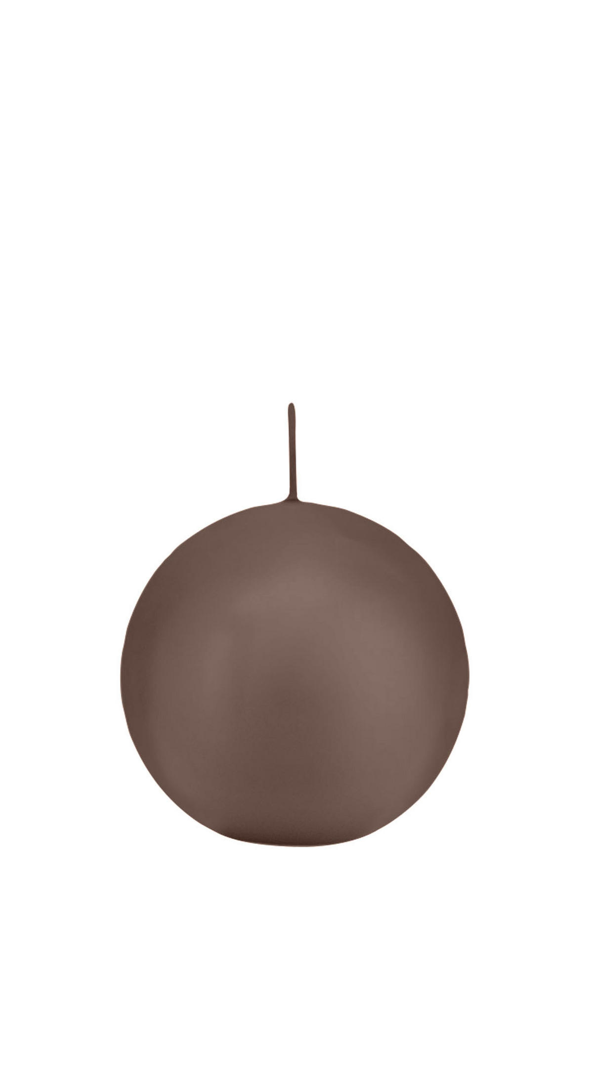 KUGELKERZEN Taupe Ø 70 mm, 12 Stück - Taupe, Paraffin (7/7/7cm) - Wiedemann Kerzen