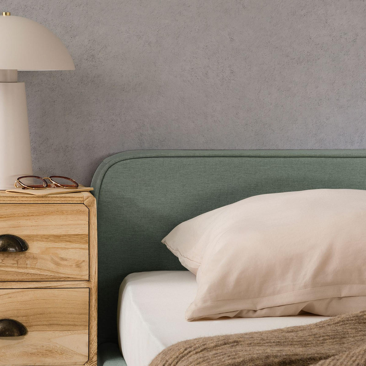 POLSTERBETT MARINI 140X200 CM - Grün, Textil (140/200cm) - IDIMEX