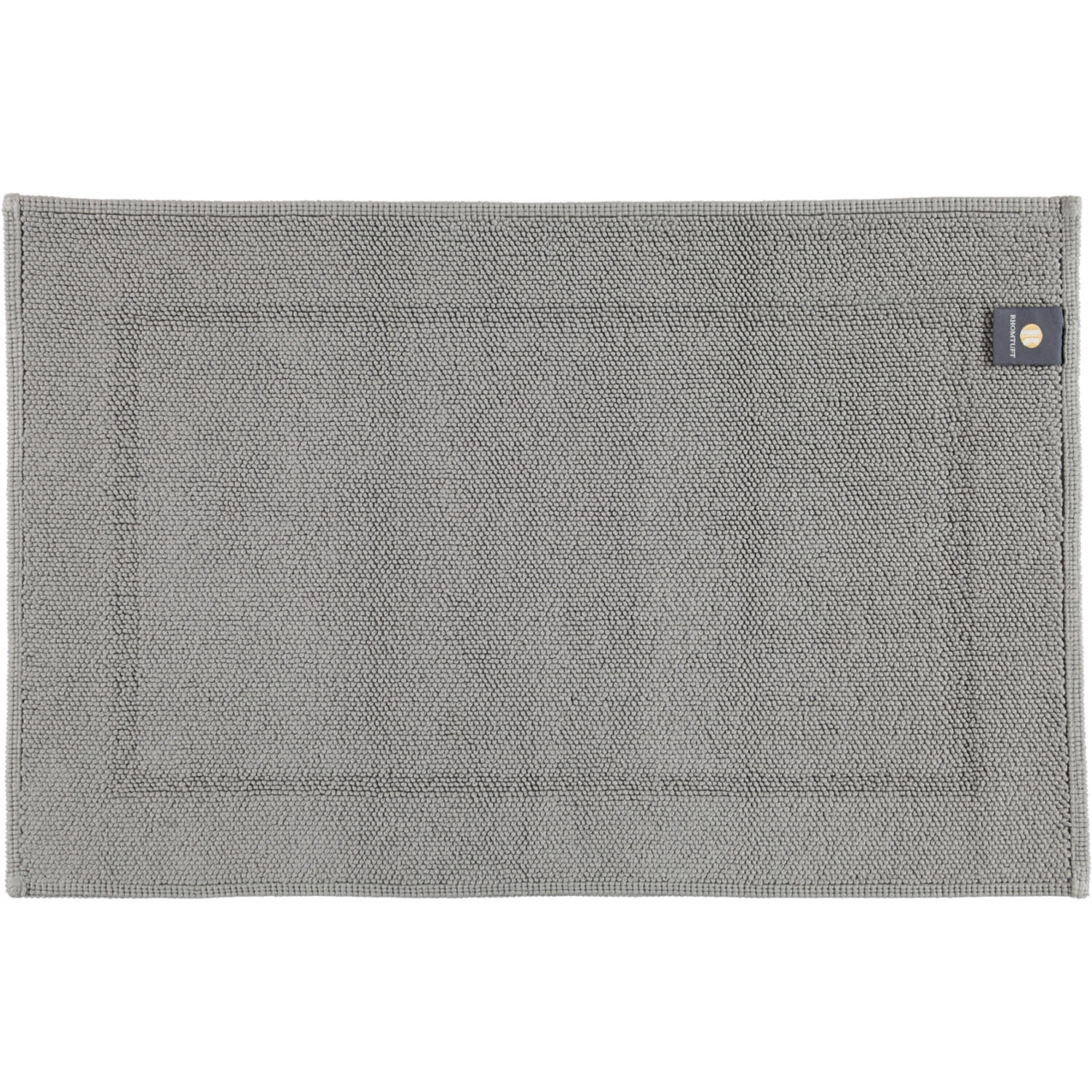 BADEMATTEN PEARL KIESEL - 85 - Grau, Textil (60/90cm) - Rhomtuft